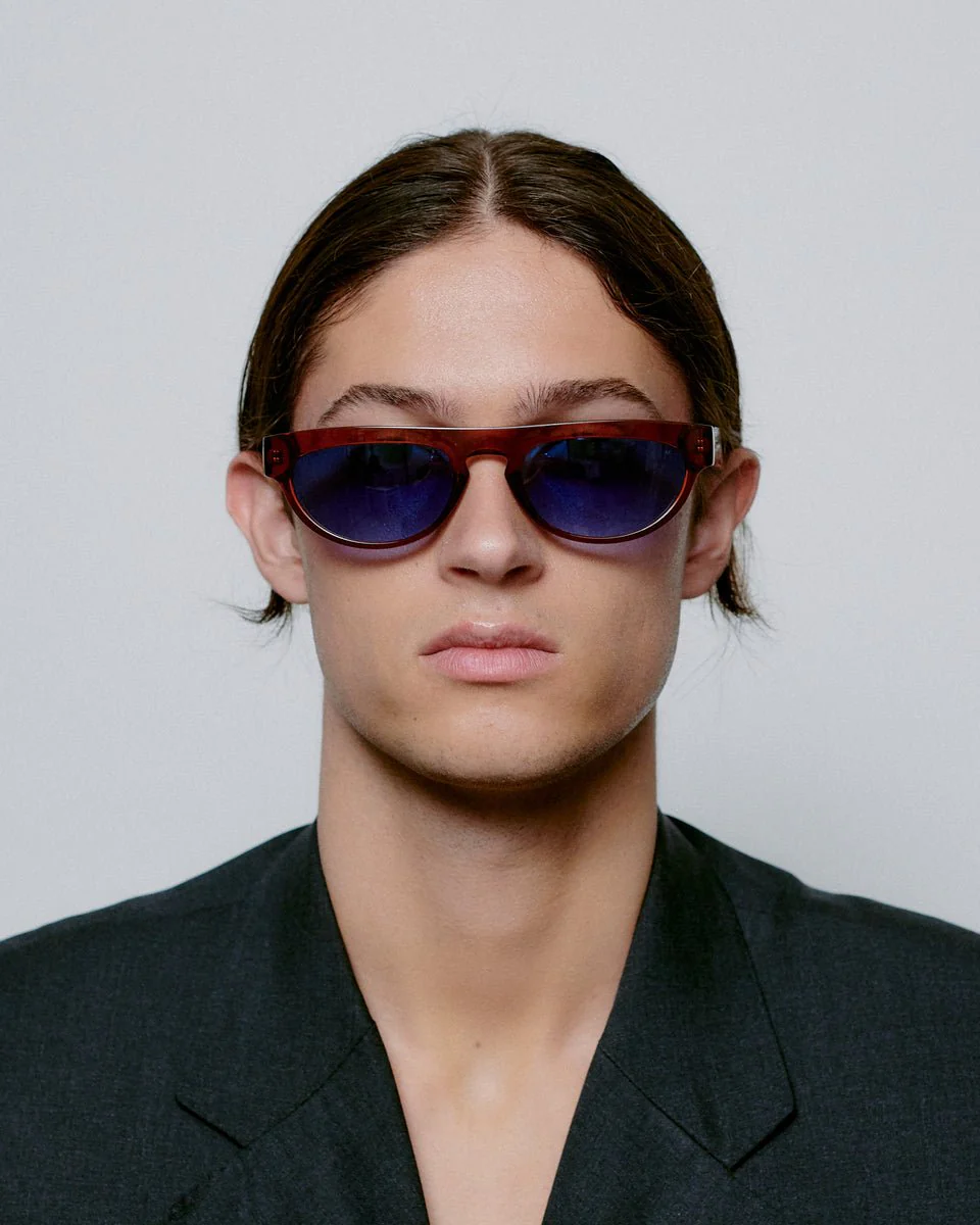 Jake / Brown Transparent & Blue Lens - Image 3