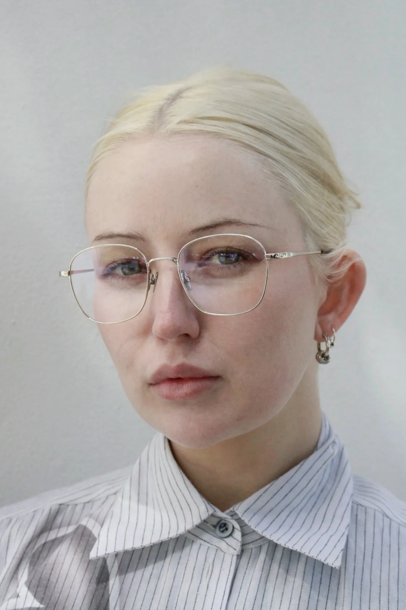 Jan Optical / Silver Metal & Prescription Lens - Image 2
