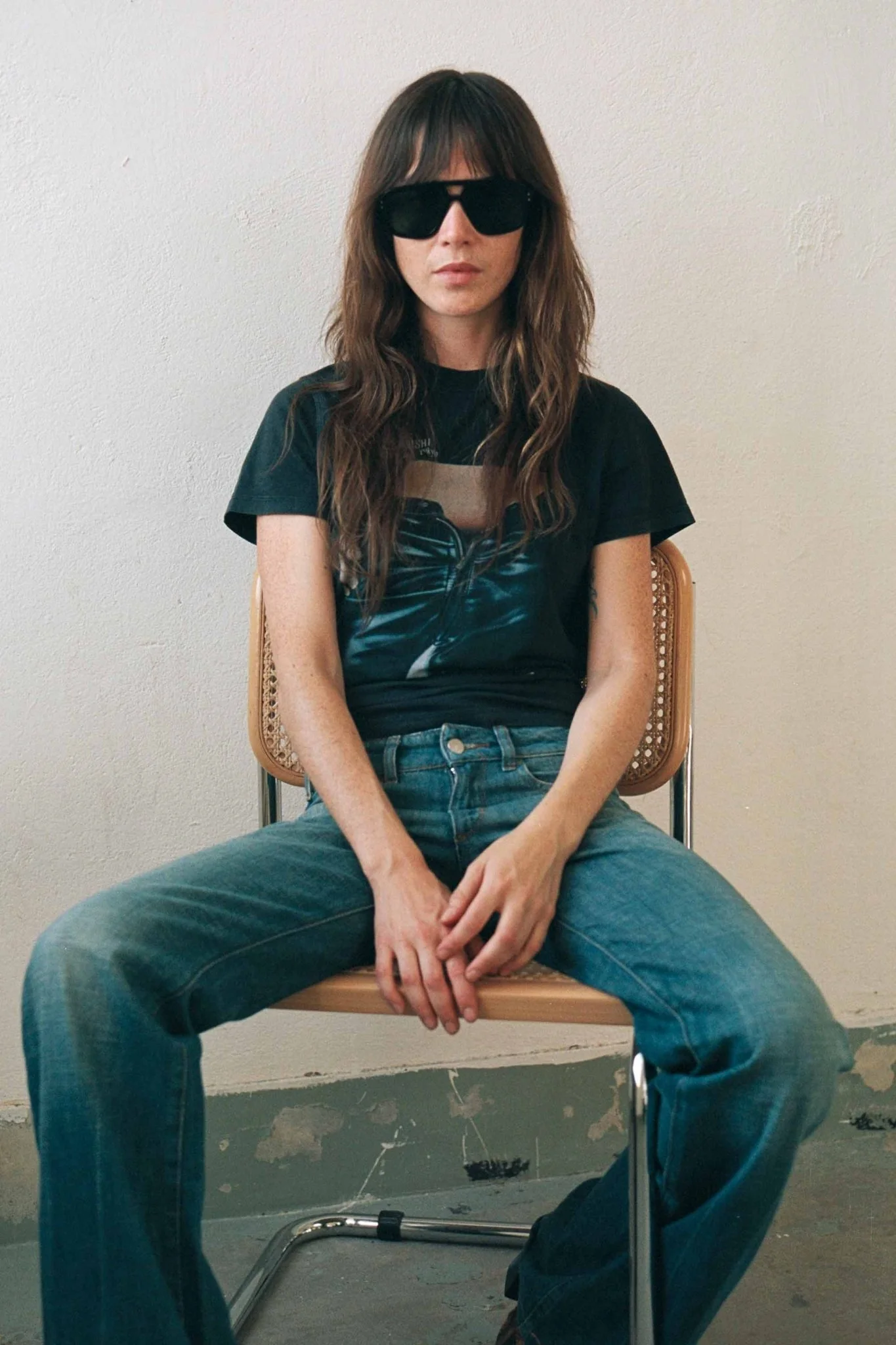Jet / Black Acetate & Green Solid Lens - Image 5
