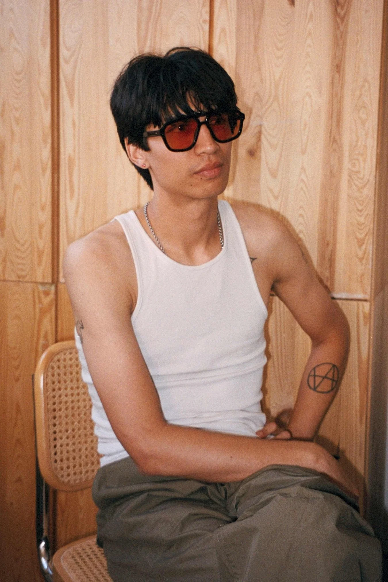 Jet / Black Acetate & Orange Lens - Image 3