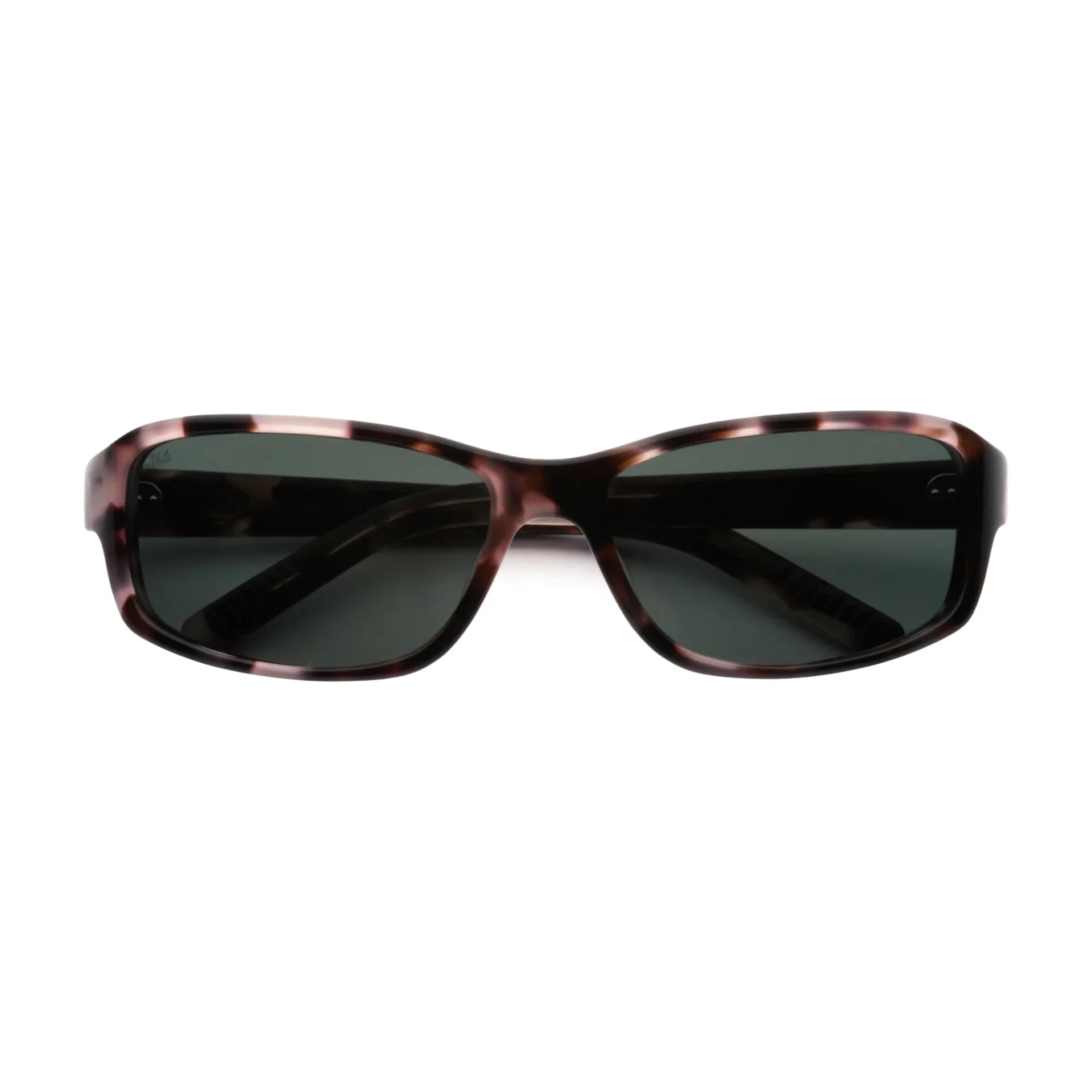Jet / Rose Tortoise Acetate & Green Lens