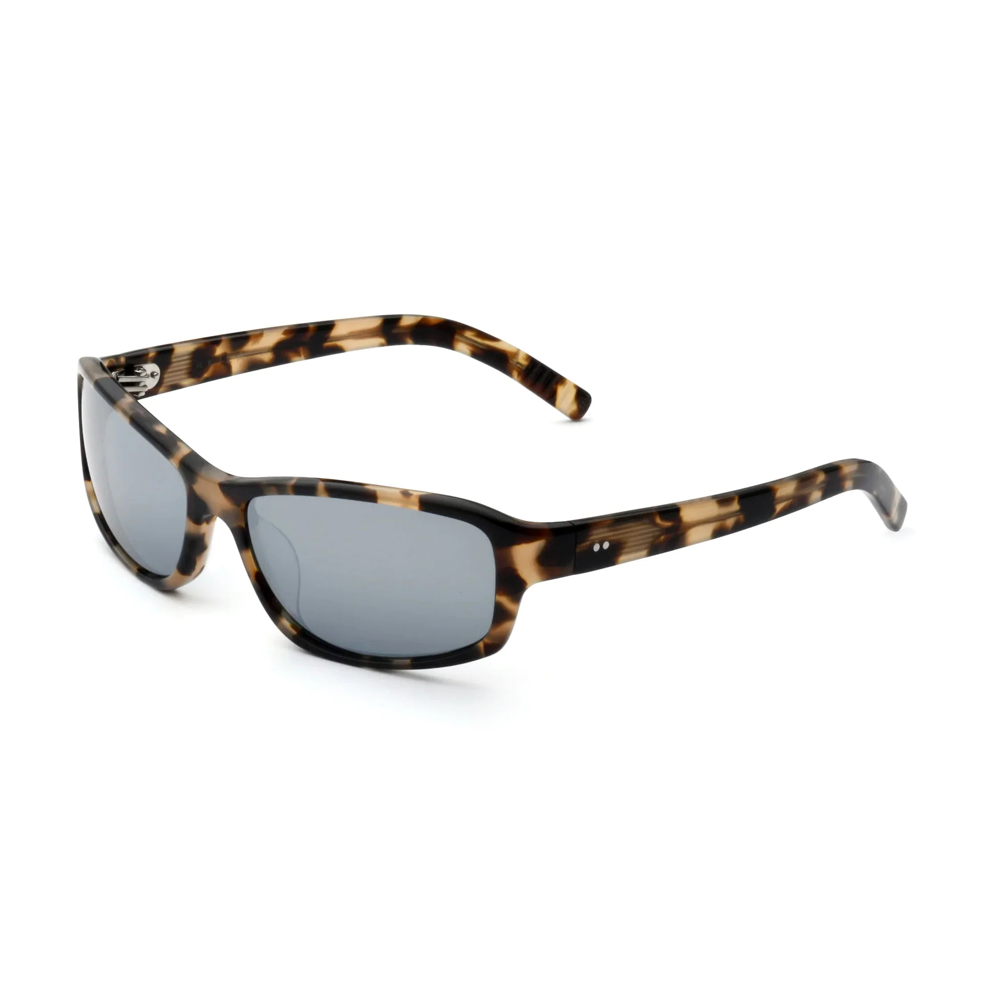 Jet / Tortoise Acetate & Silver Mirror Lens - Image 2