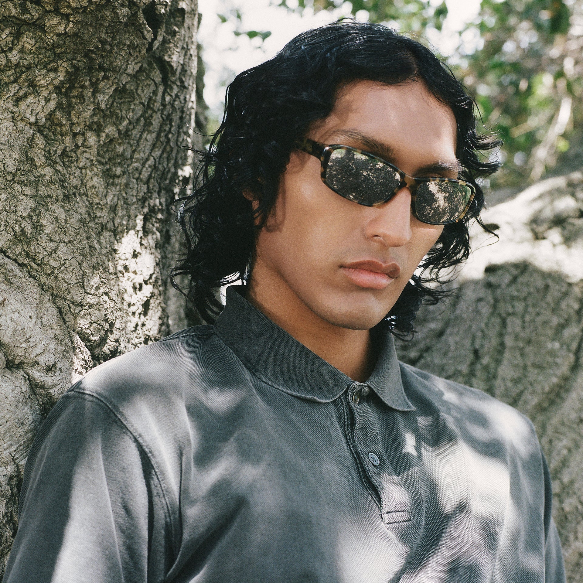 Jet / Tortoise Acetate & Silver Mirror Lens - Image 3