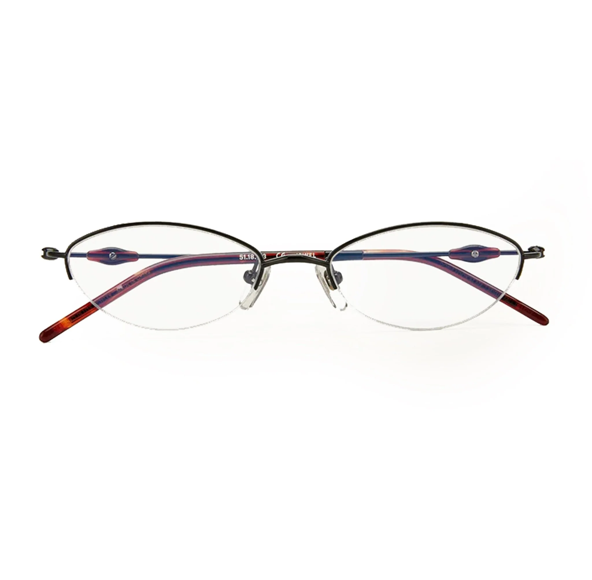Jewel Optical / Black Red Tortoise & Blue-Light Lens