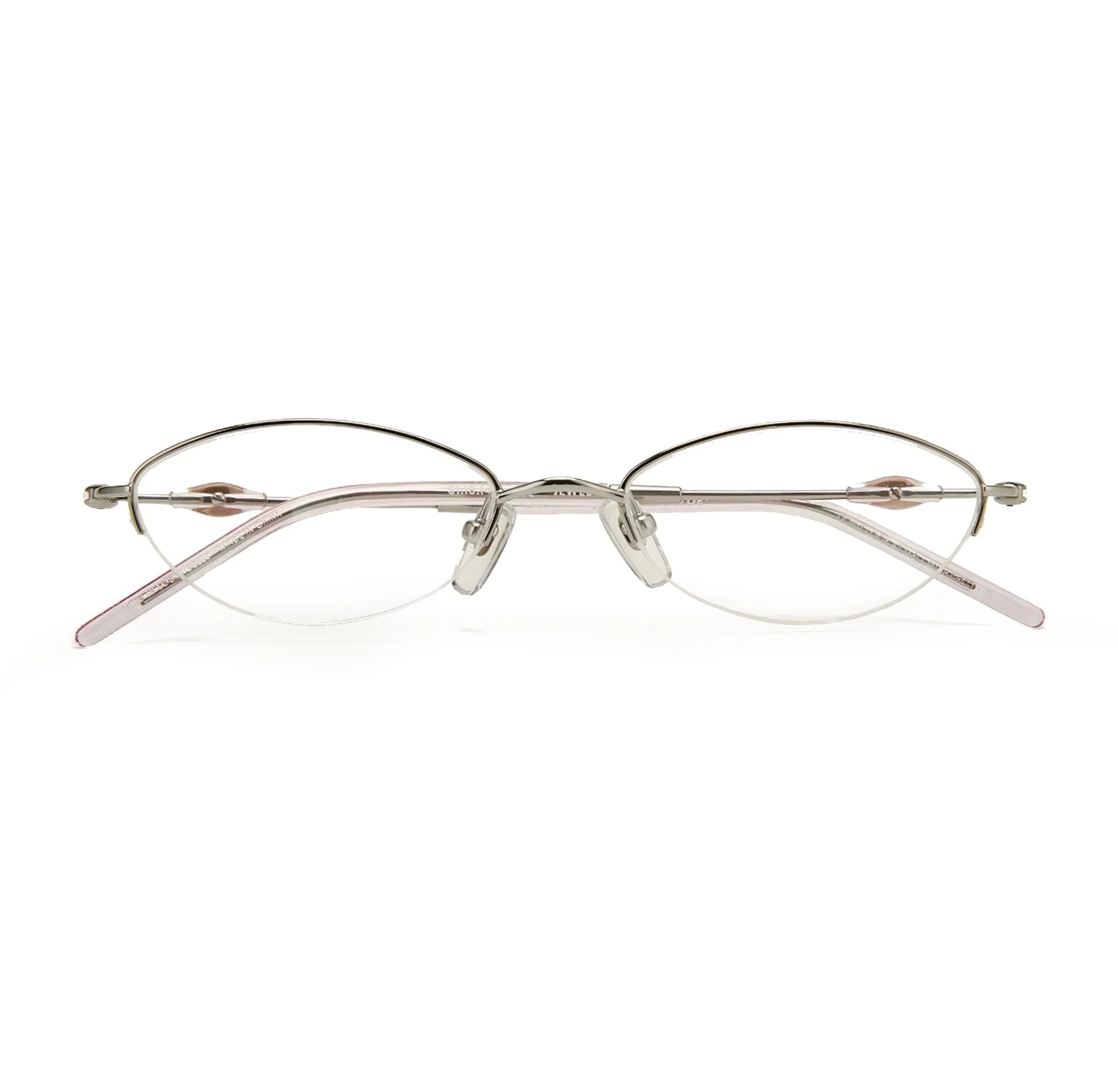 Jewel Optical / Silver Transparent Pink & Blue-Light Lens