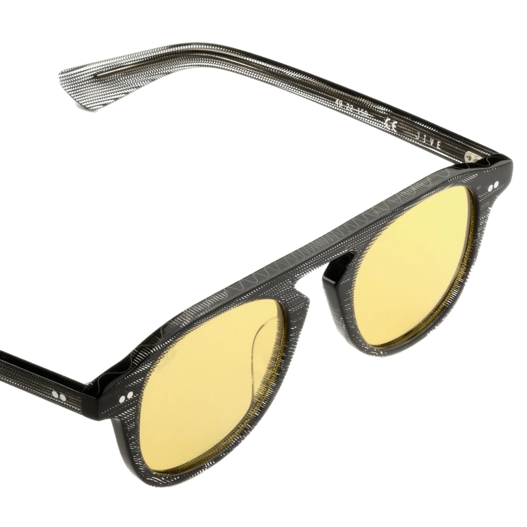 Jive / Grey Moiré Acetate & Yellow Lens - Image 3