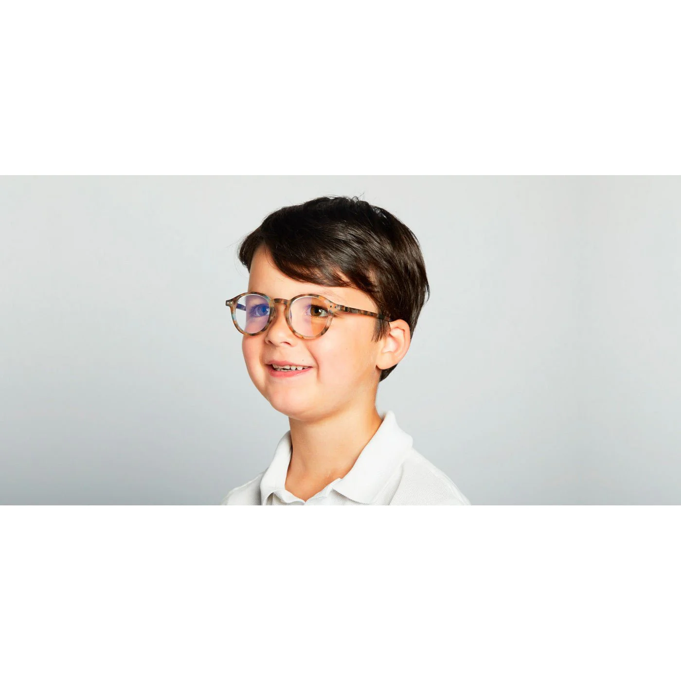 Junior Kids Blue Light Blocker Glasses / 3-10 Years / Style D / Blue Tortoise - Image 3