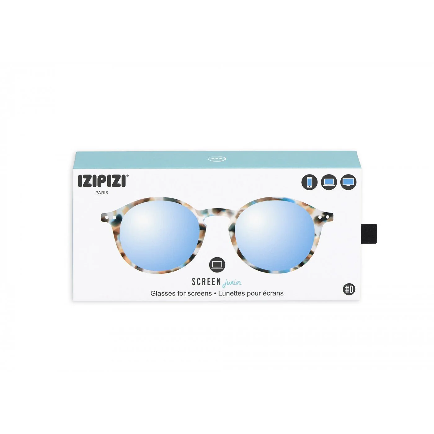 Junior Kids Blue Light Blocker Glasses / 3-10 Years / Style D / Blue Tortoise - Image 4