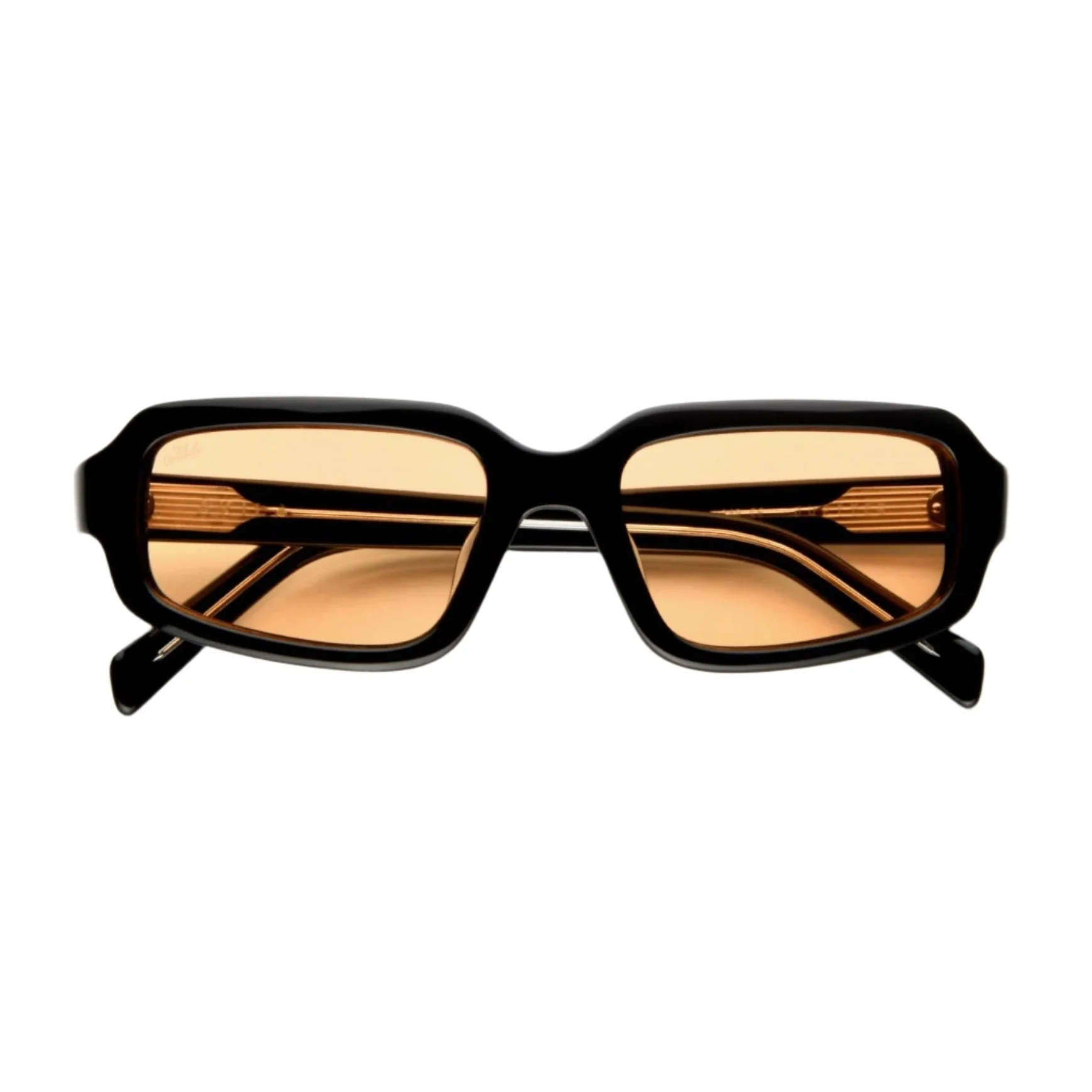 Jupiter / Black Acetate & Orange Lens