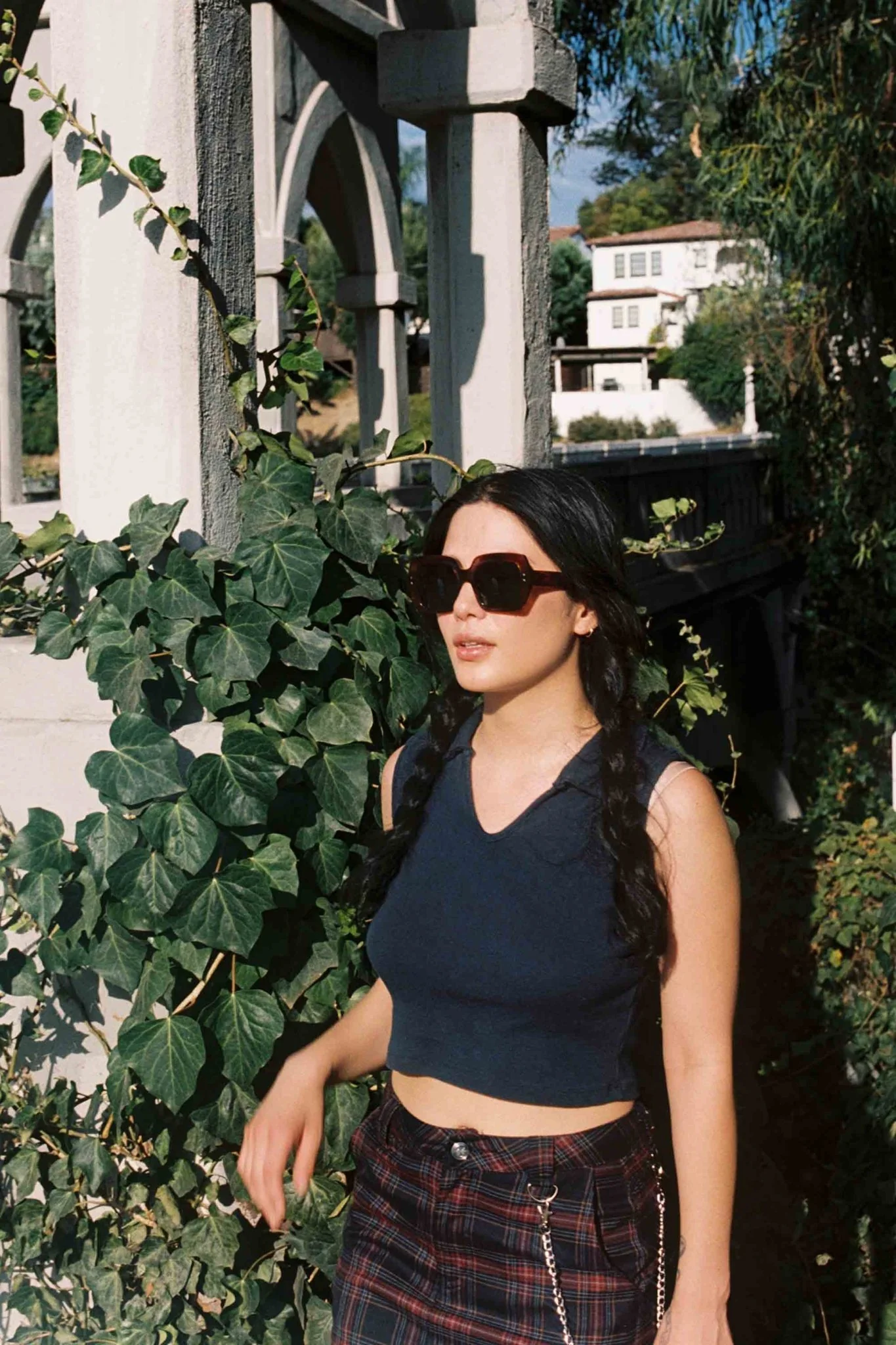 Kaia / Amber Acetate & Green Solid Lens - Image 5
