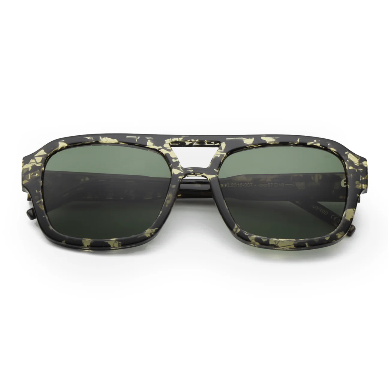 Kaya / Black Yellow Tortoise & Graphite Green Lens