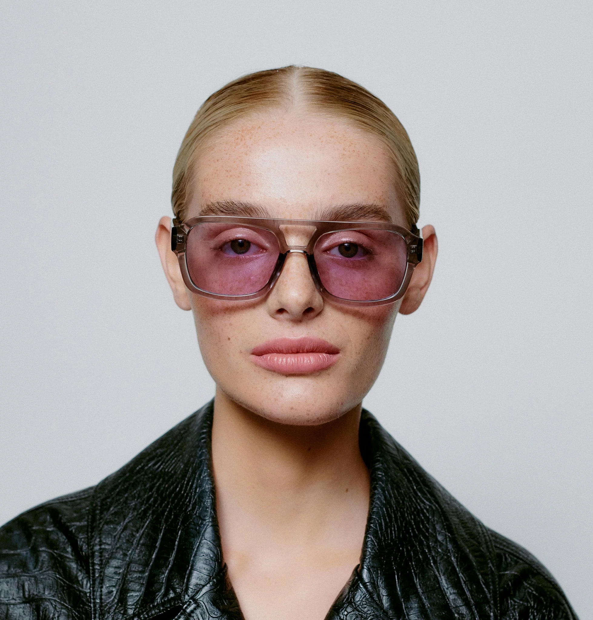 Kaya / Grey Transparent & Lilac Lens - Image 3