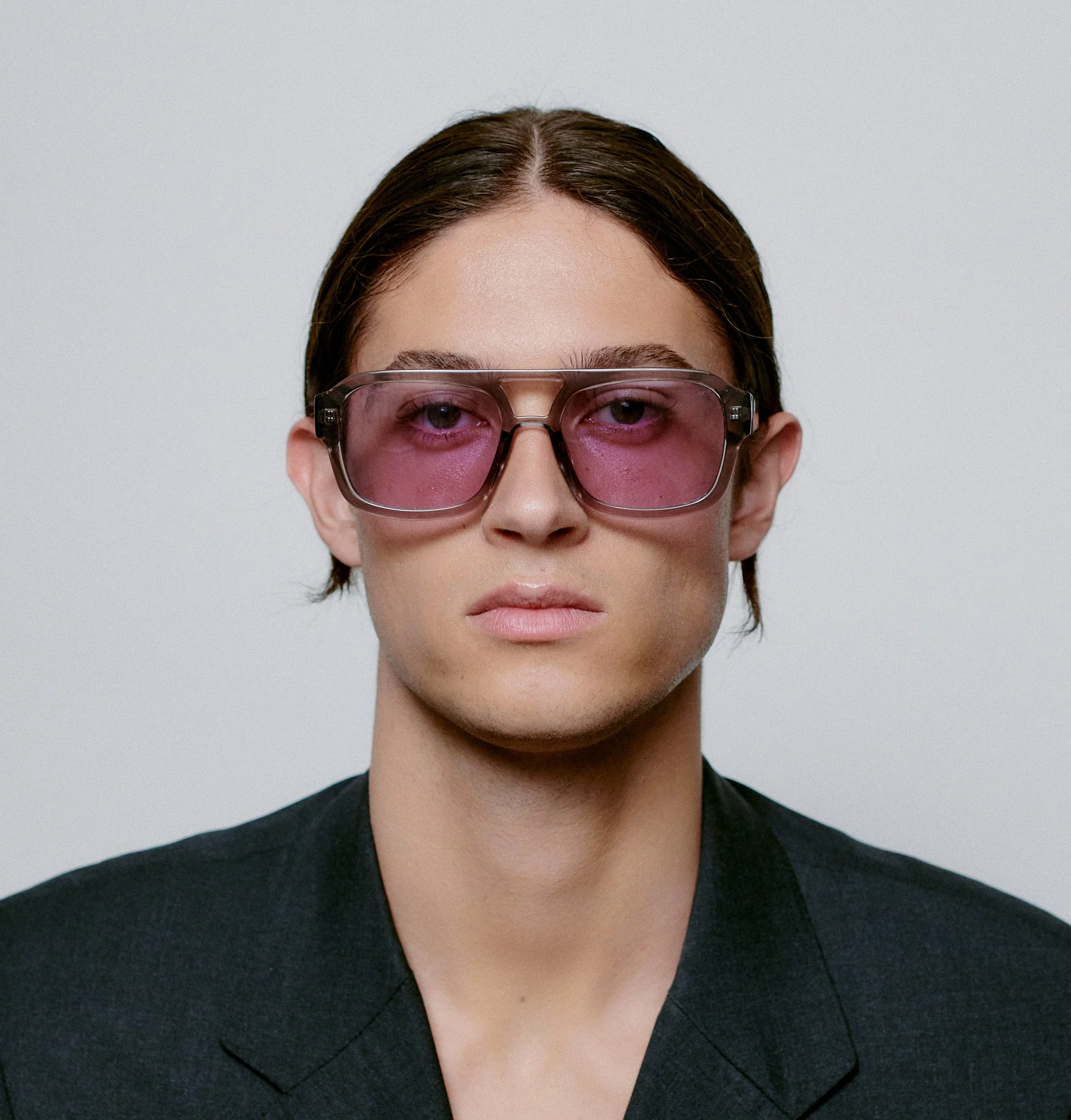 Kaya / Grey Transparent & Lilac Lens - Image 5