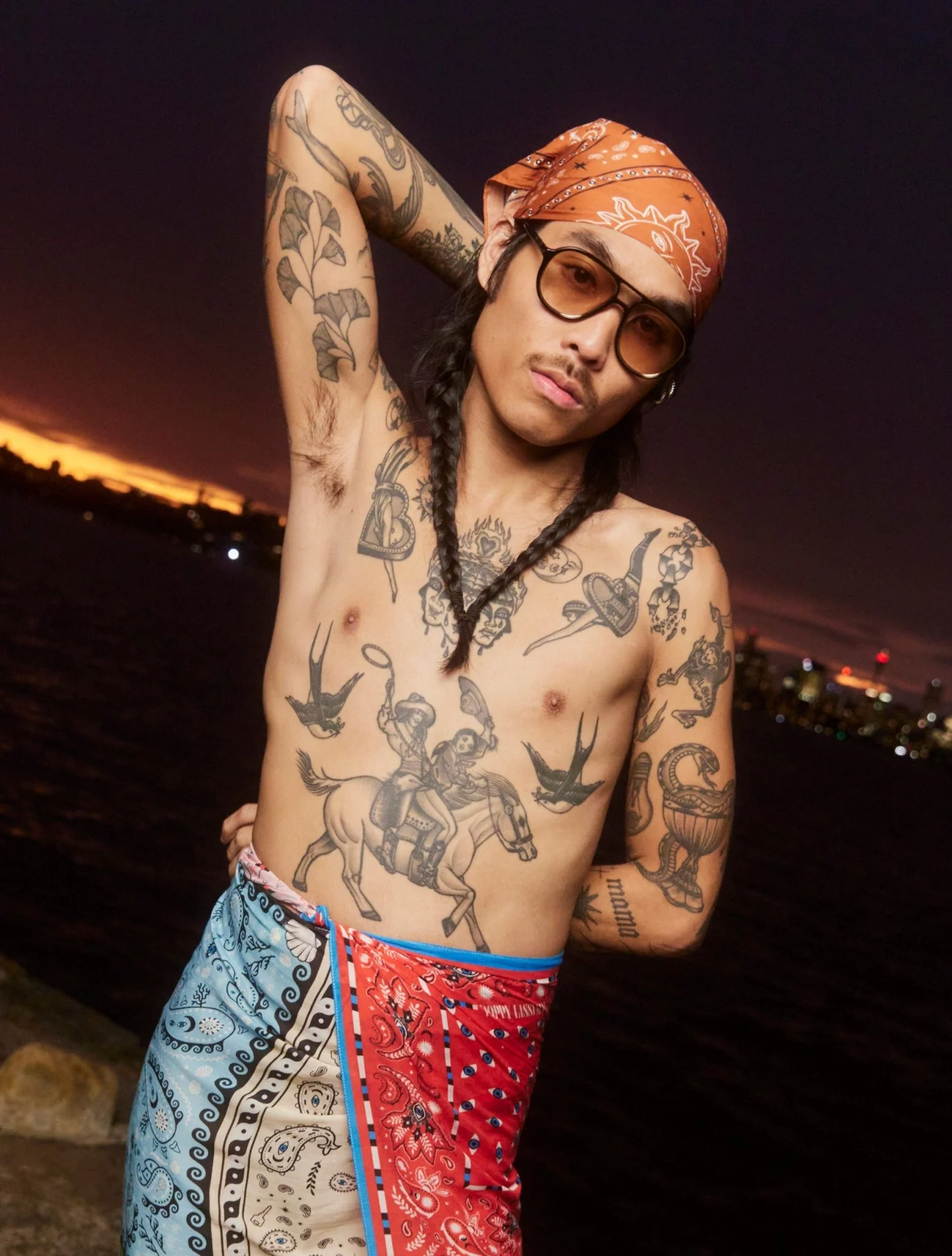 Koenji / Black Acetate & Gold Lens - Image 3