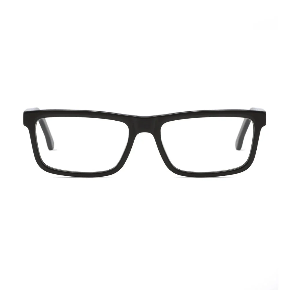 Leo Optical / Black Acetate & Blue-Light Lens