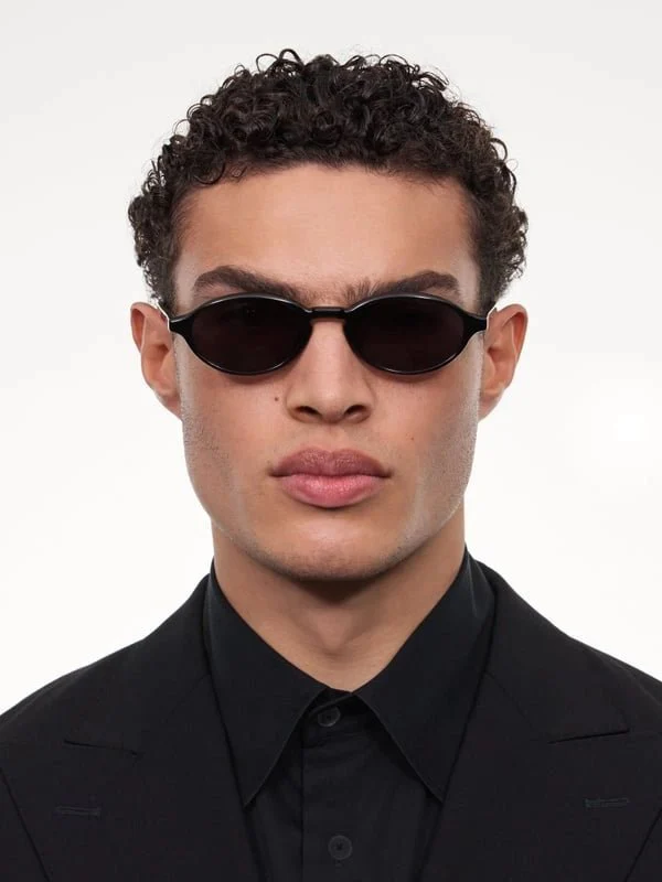 Lex / Black Acetate & Black Lens - Image 3