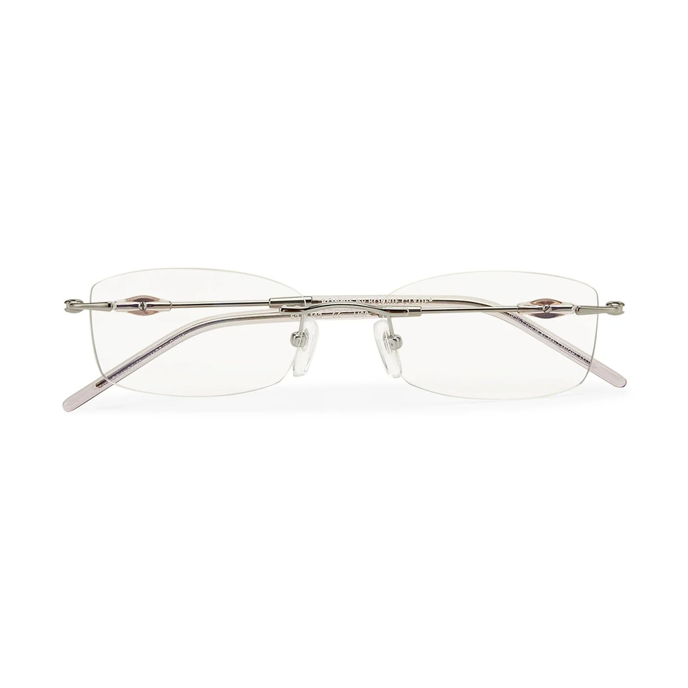 Lisp Optical / Silver Transparent Pink & Blue-Light Lens