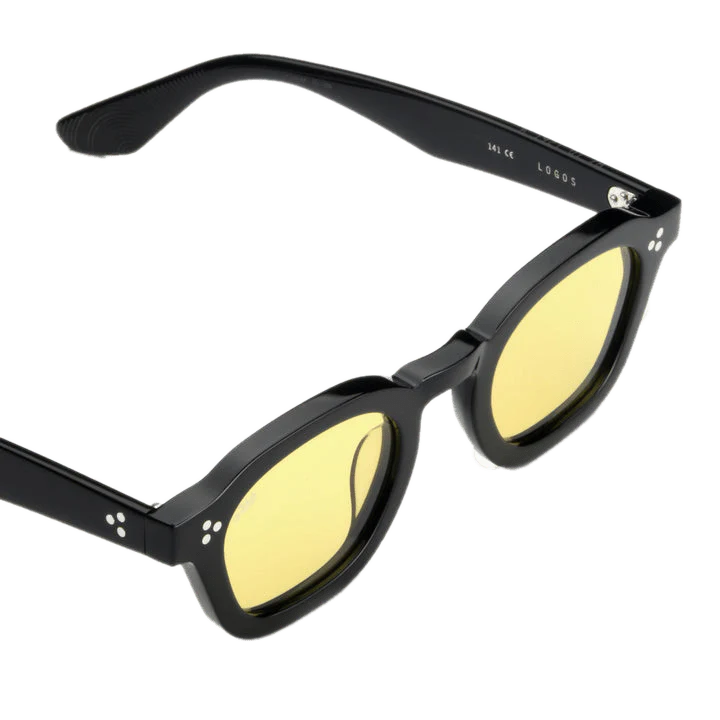 Logos / Black Acetate & Yellow Lens - Image 3