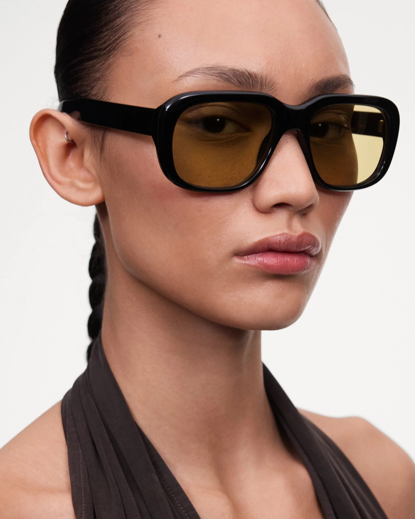 Louis / Black Acetate & Caramel Lens - Image 3