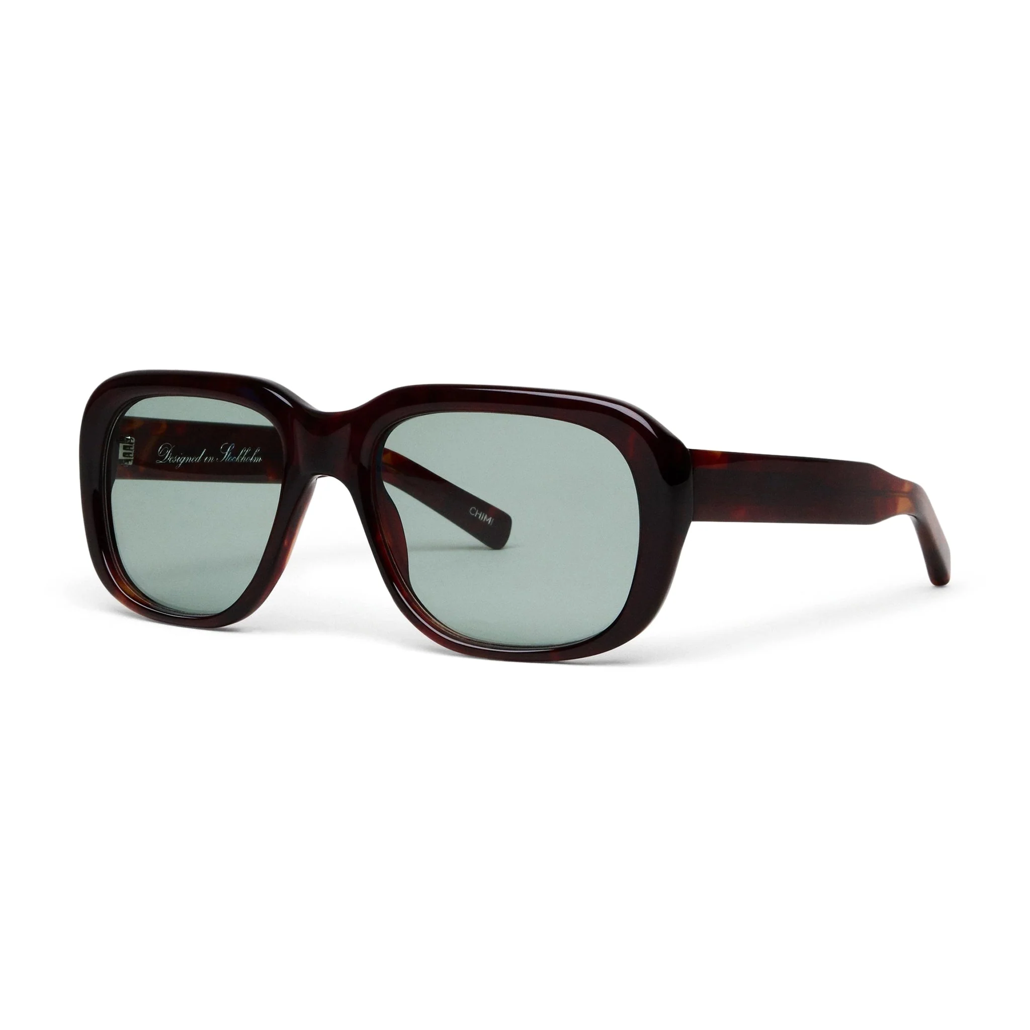 Louis / Red Acetate & Graphite Green Lens - Image 2