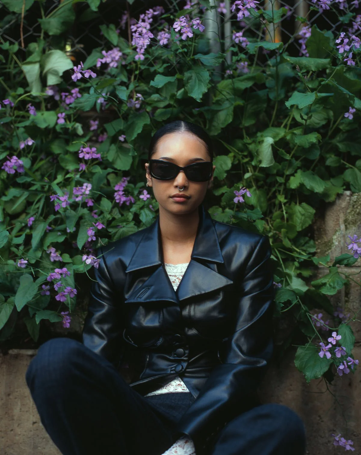 Lucia / Black Acetate & Black Lens - Image 5