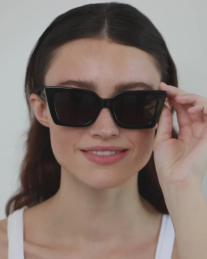 Lucia / Black Acetate & Grey Lens - Image 5