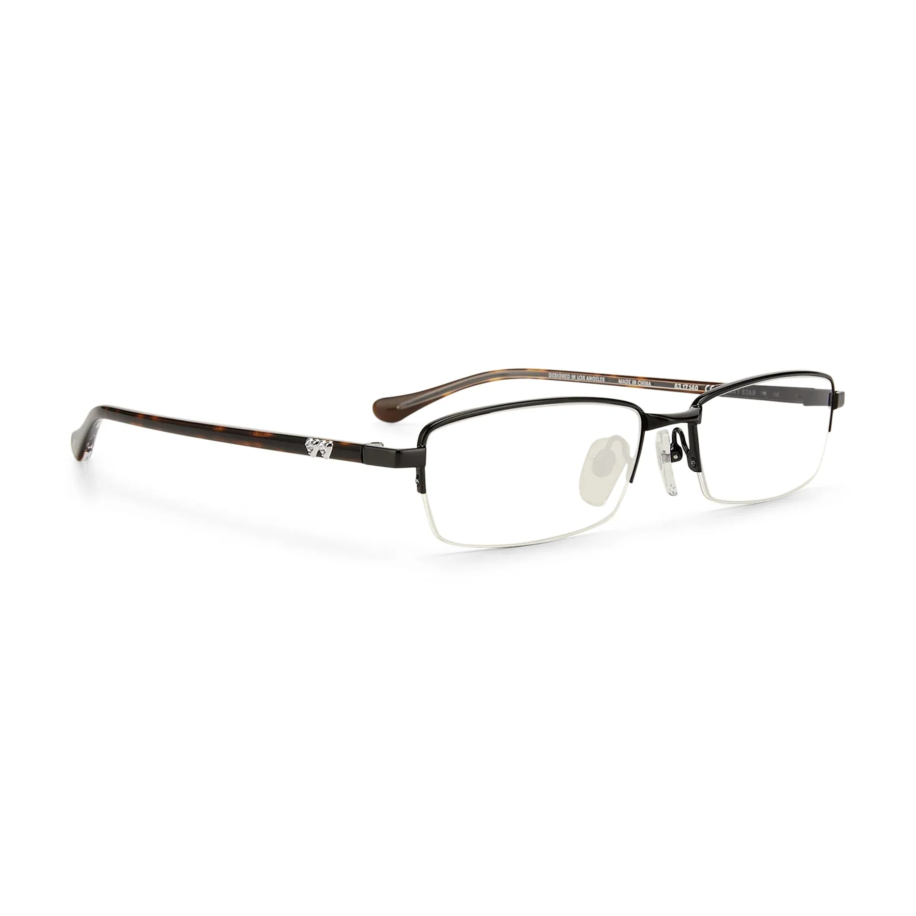 Lucky Star Optical / Black Tortoise Rimless & Blue-Light Lens - Image 2