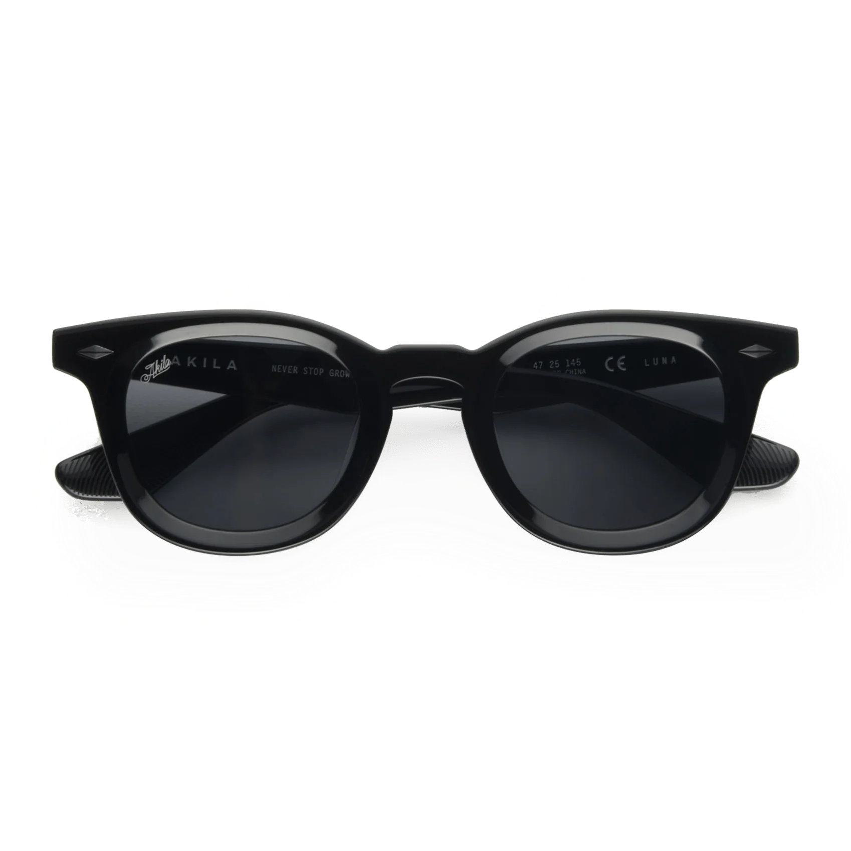 Luna / Black Acetate & Black Lens