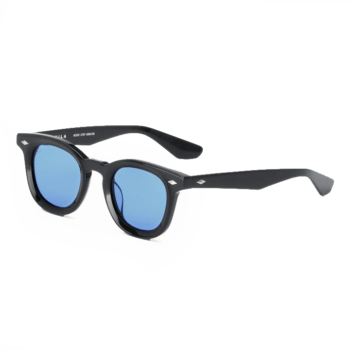 Luna / Black Acetate & Blue Lens - Image 3