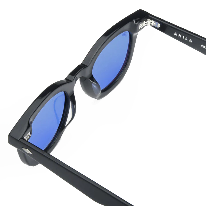 Luna / Black Acetate & Blue Lens - Image 4