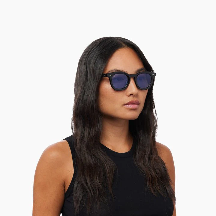Luna / Black Acetate & Blue Lens - Image 5