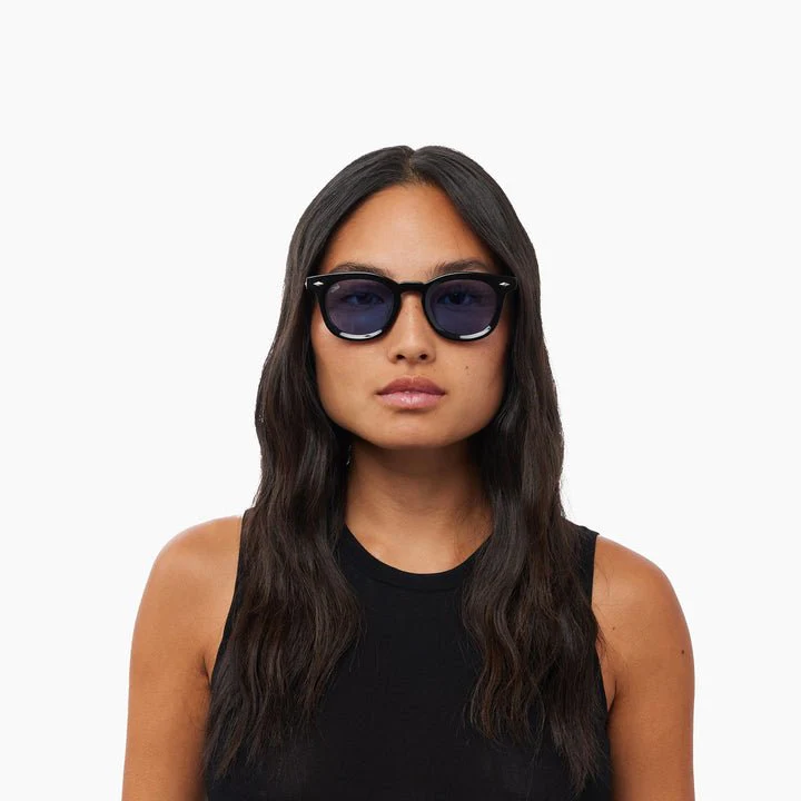 Luna / Black Acetate & Blue Lens - Image 8