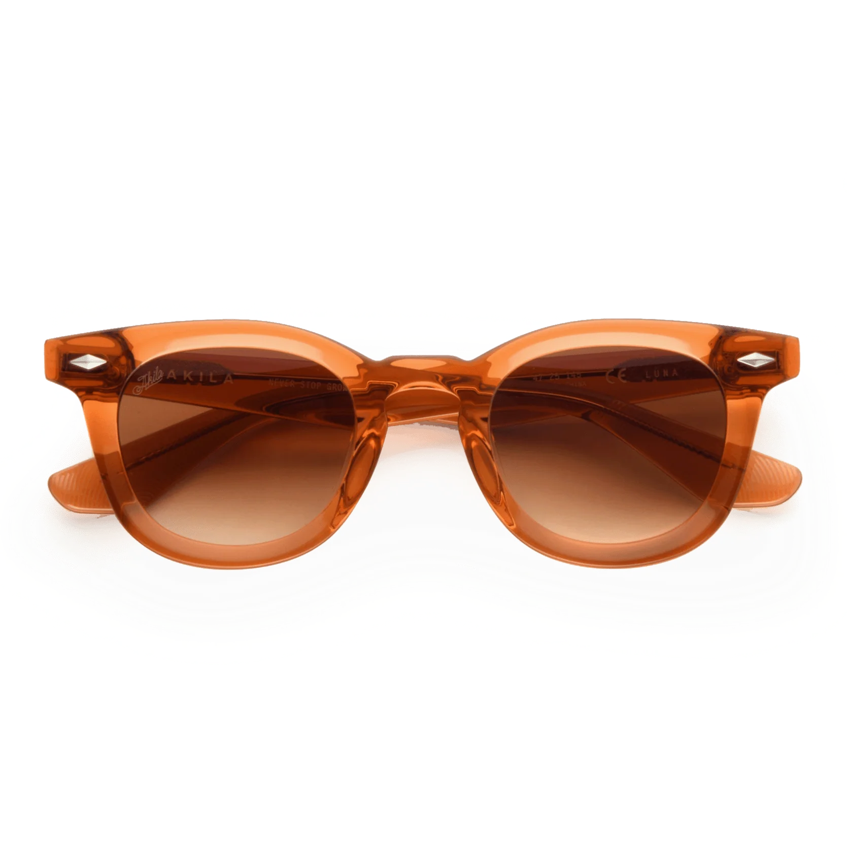 Luna / Burnt Orange Acetate & Gradient Amber Lens