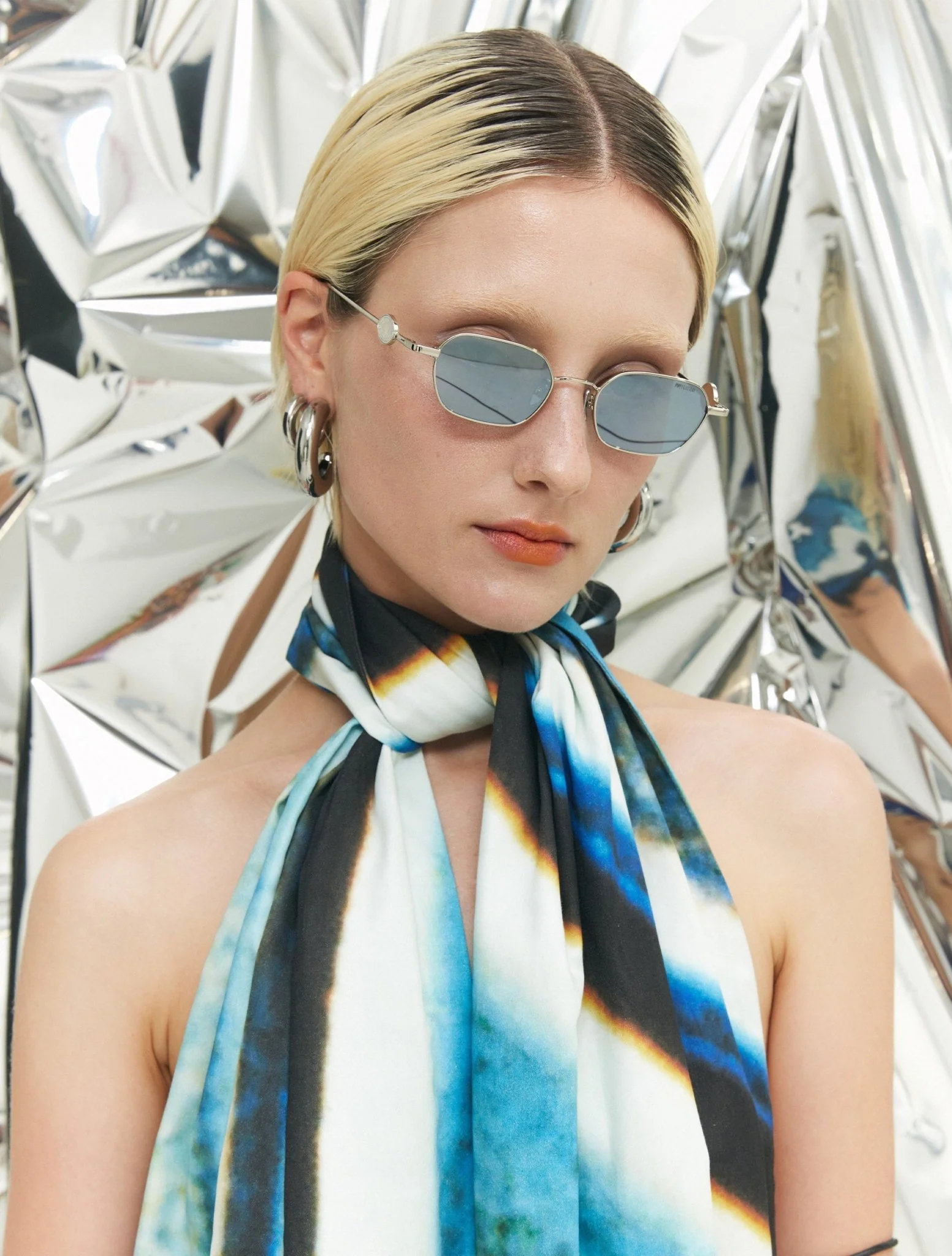 Mattie / Silver & Silver Mirror Lens - Image 4