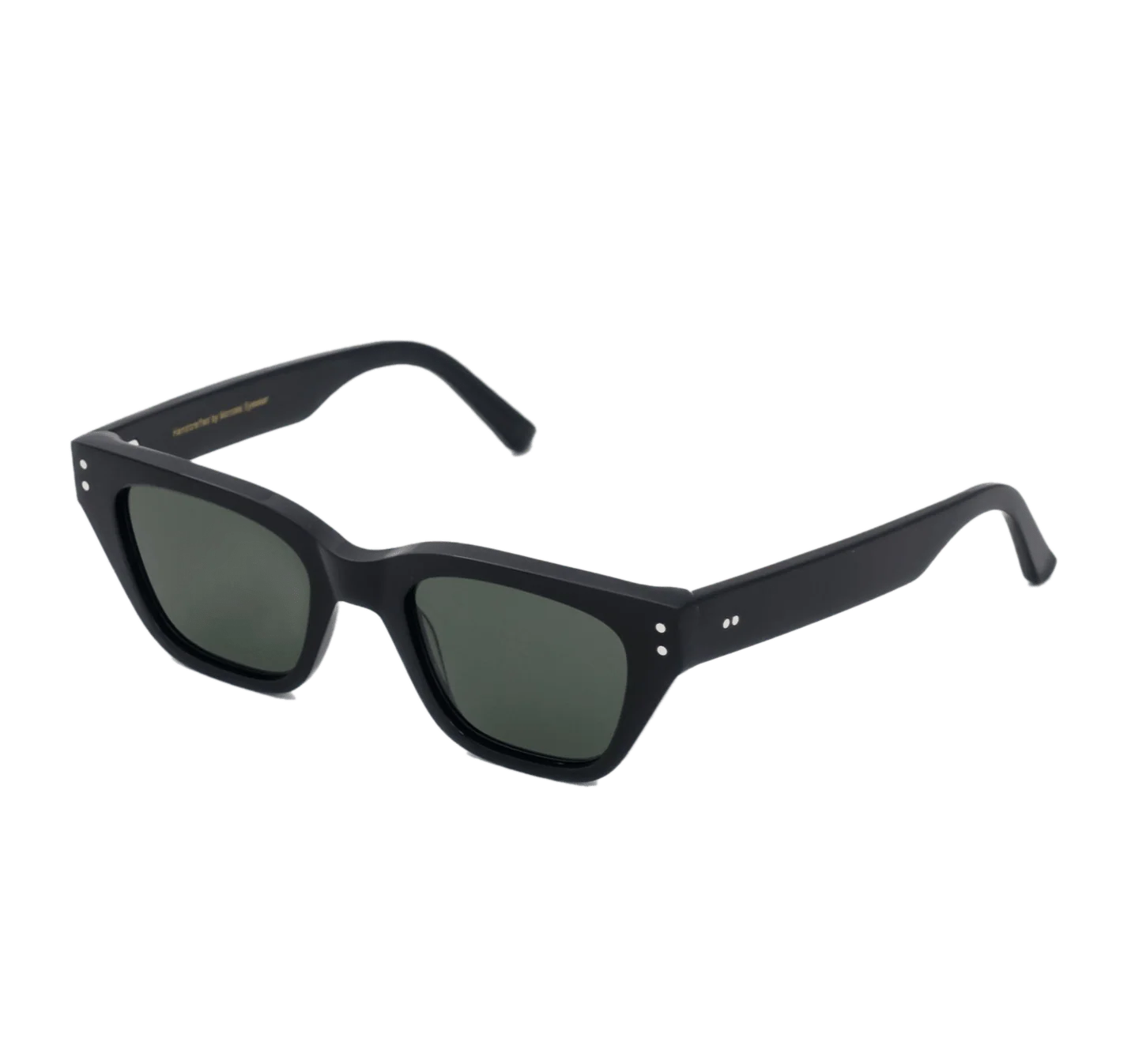 Memphis / Black Acetate & Green Solid Lens - Image 2