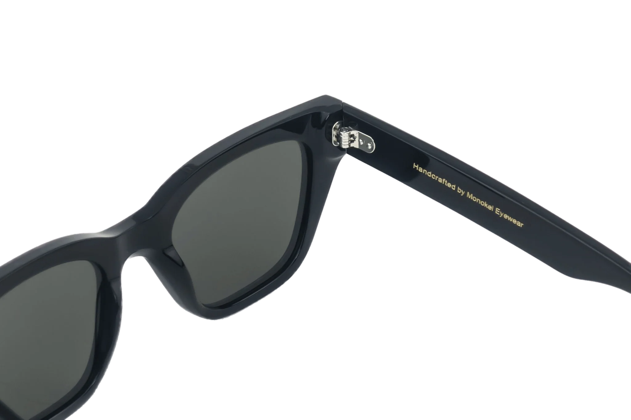 Memphis / Black Acetate & Green Solid Lens - Image 3