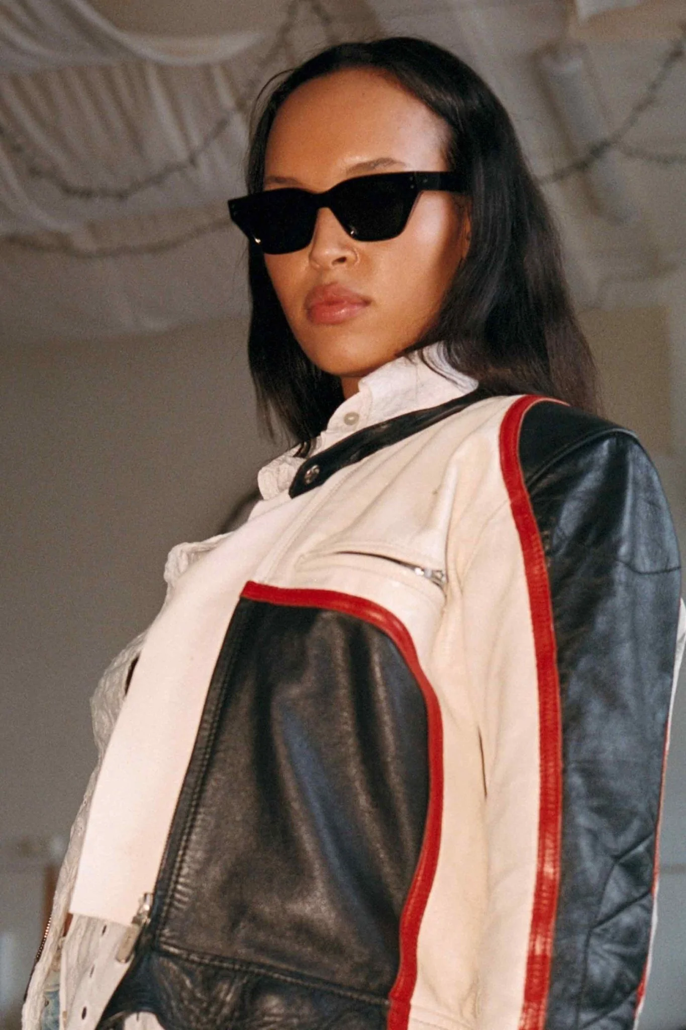 Memphis / Black Acetate & Green Solid Lens - Image 7