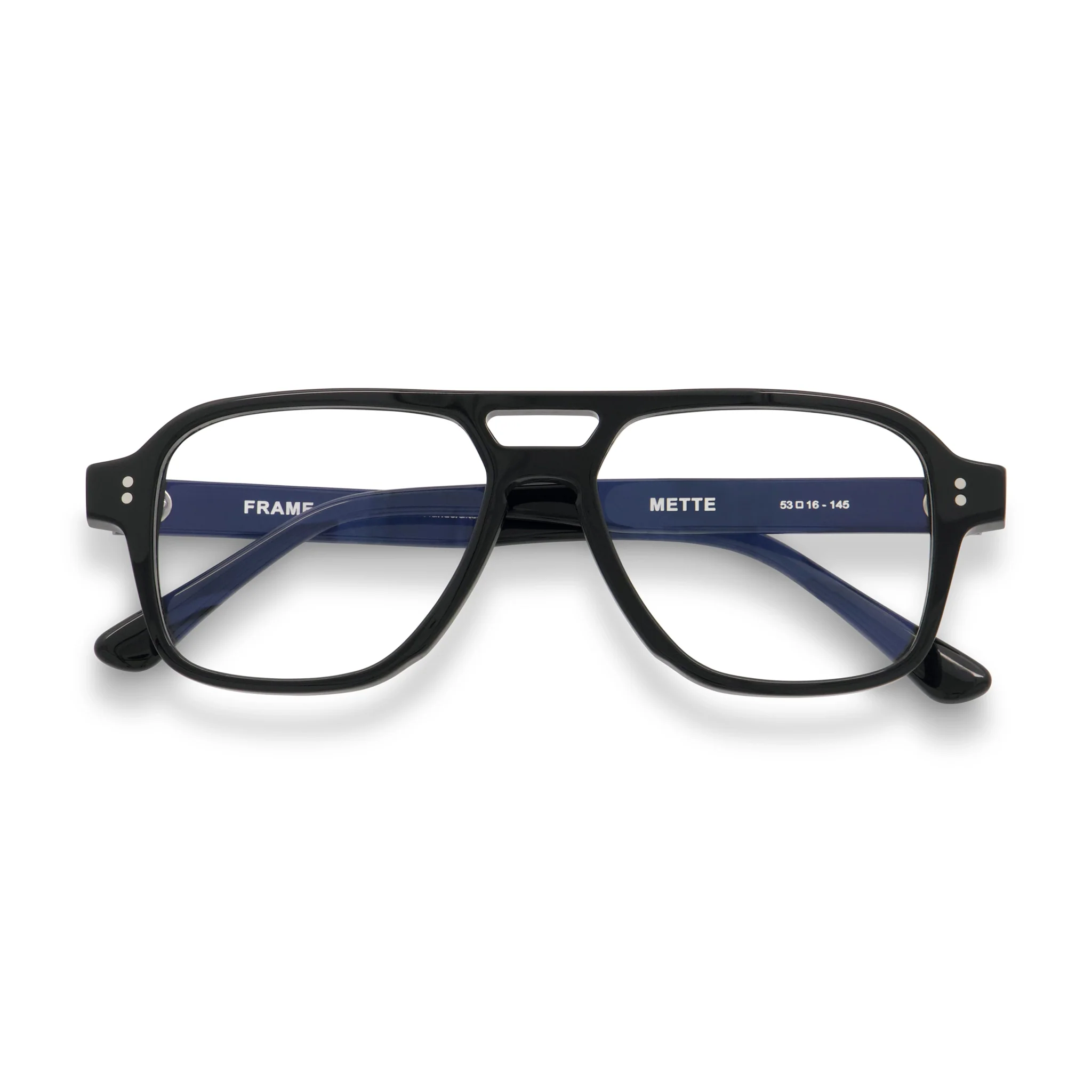 Mette Optical / Black Acetate & Prescription Lens