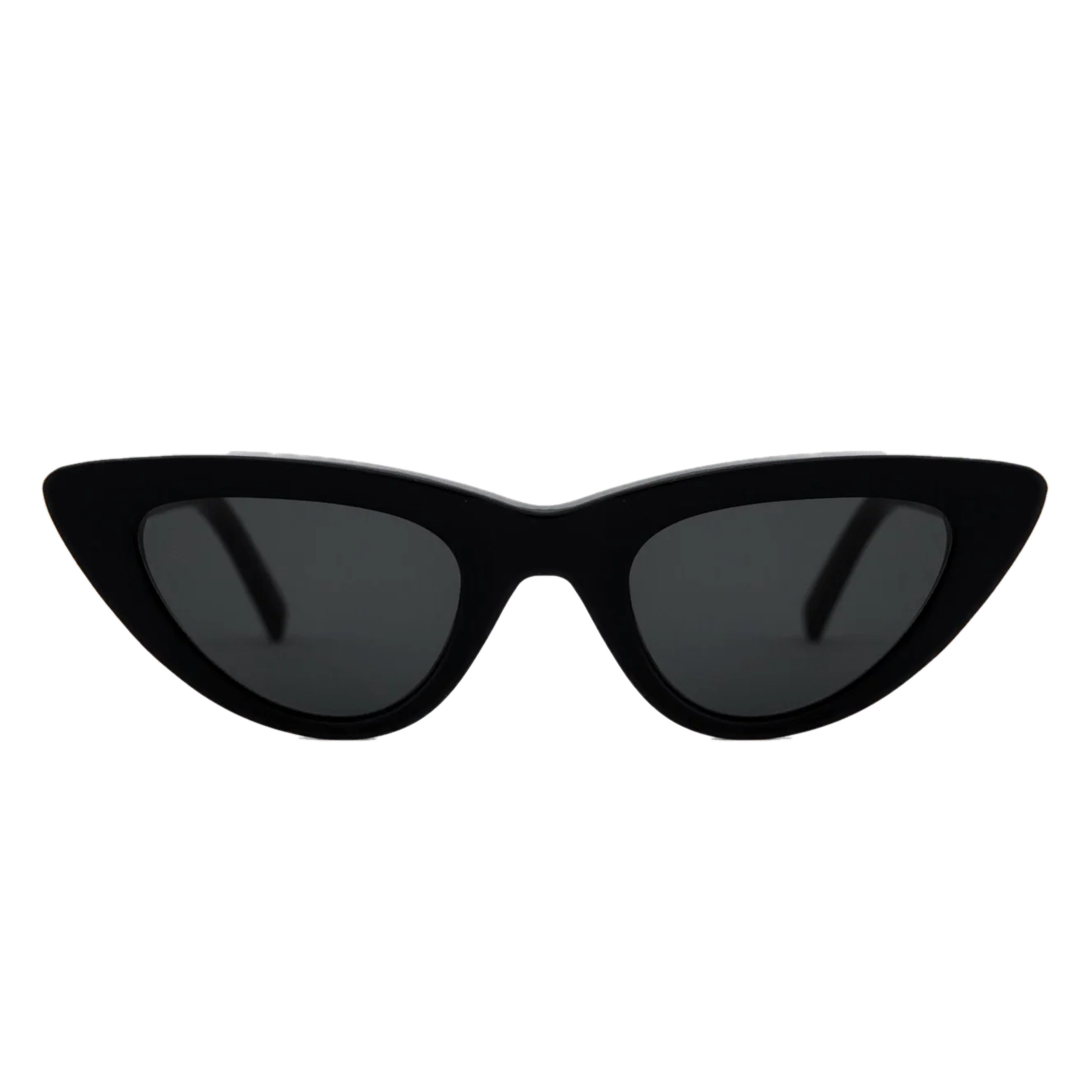 Moon / Black Acetate & Green Solid Lens