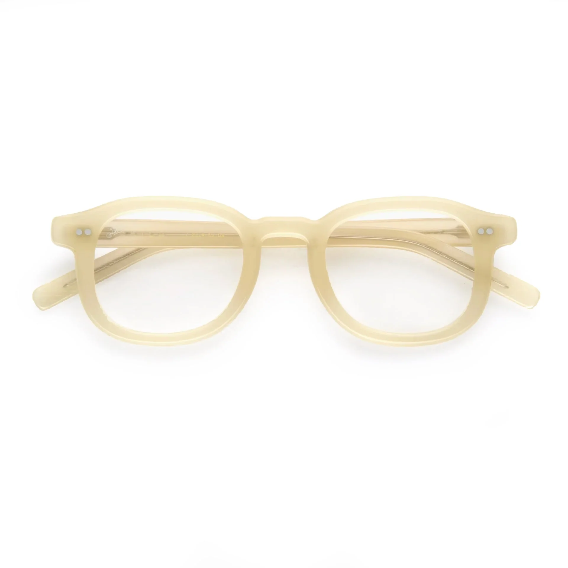 Musa Optical / Oyster White Acetate & Blue-Light Lens
