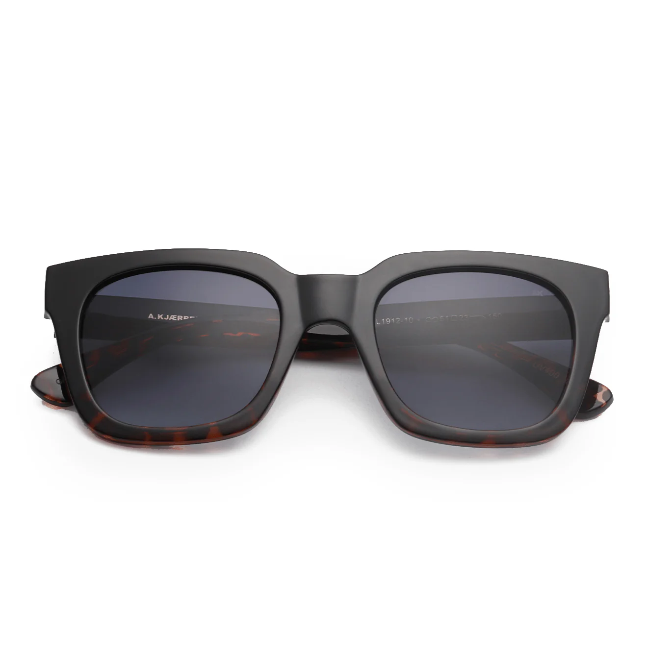 Nancy / Black Demi Tortoise & Graphite Blue Lens