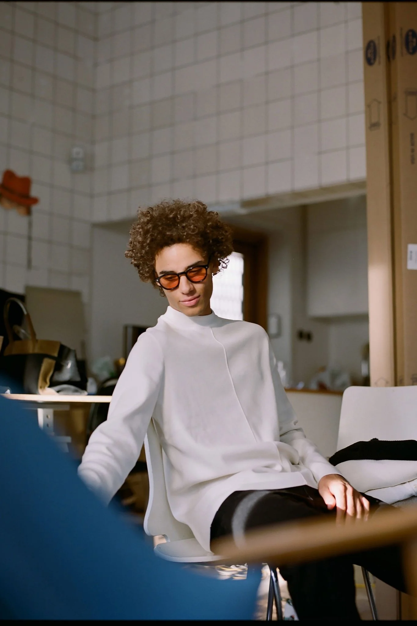 Nelson / Black Acetate & Orange Lens - Image 3