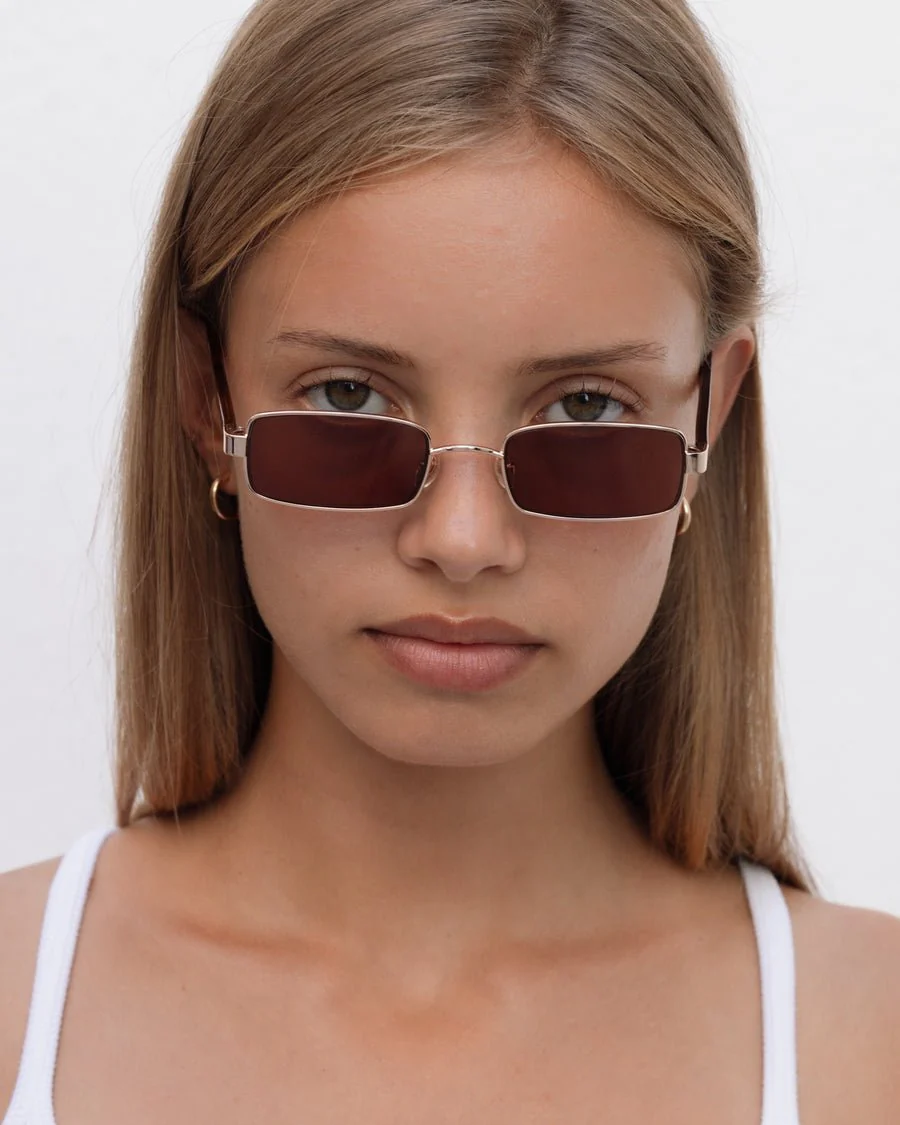 Nina / Gold Metal & Chestnut Lens - Image 3