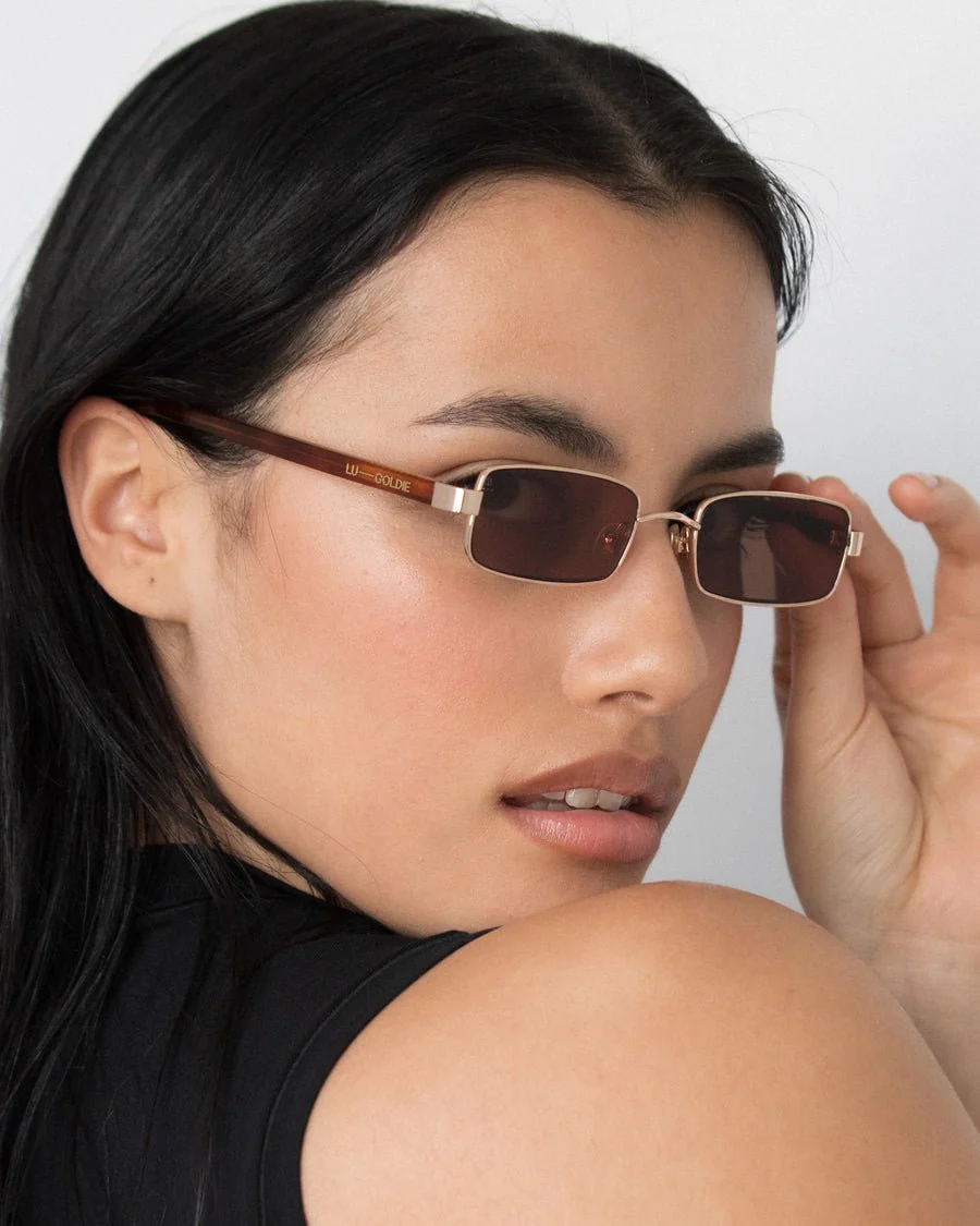 Nina / Gold Metal & Chestnut Lens - Image 5