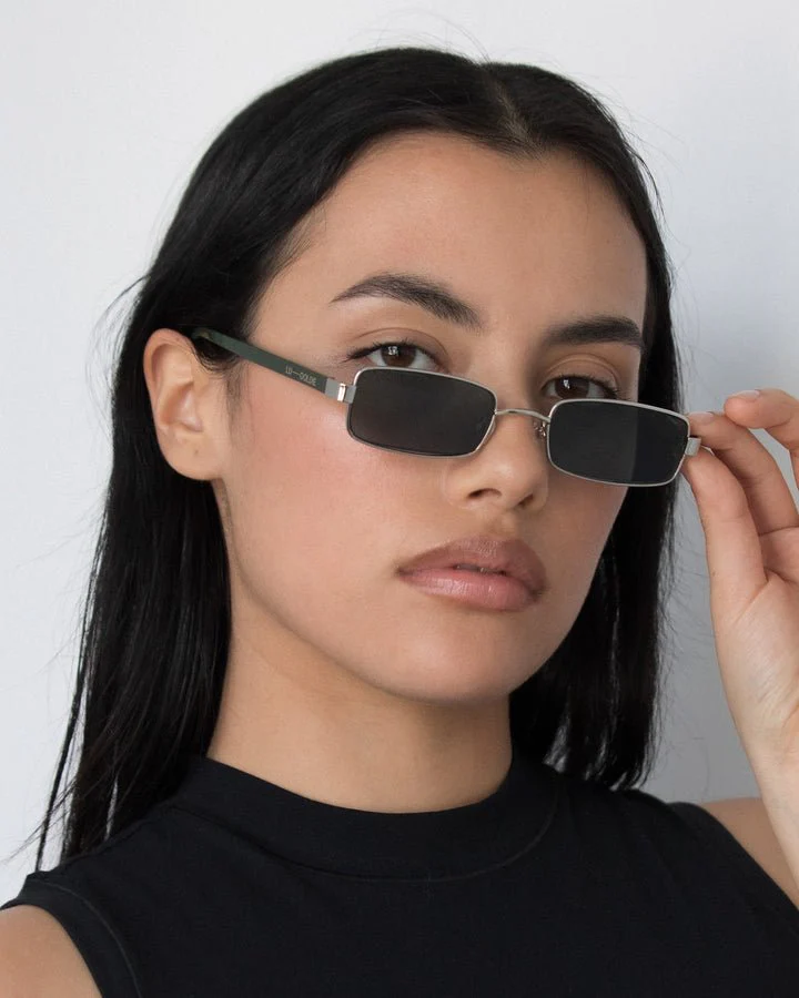 Nina / Silver Metal & Moss Lens - Image 3