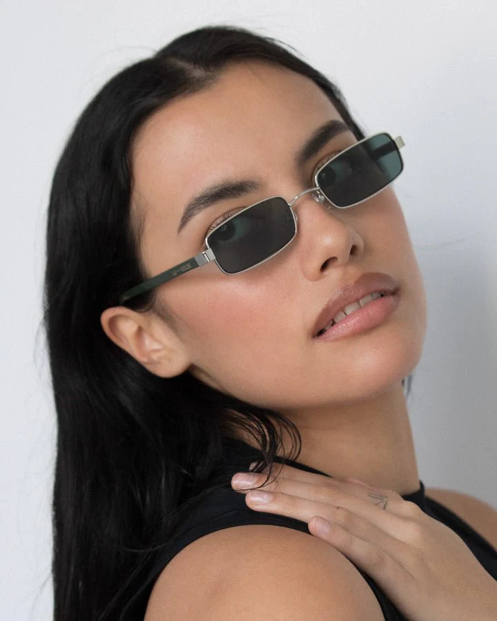 Nina / Silver Metal & Moss Lens - Image 5