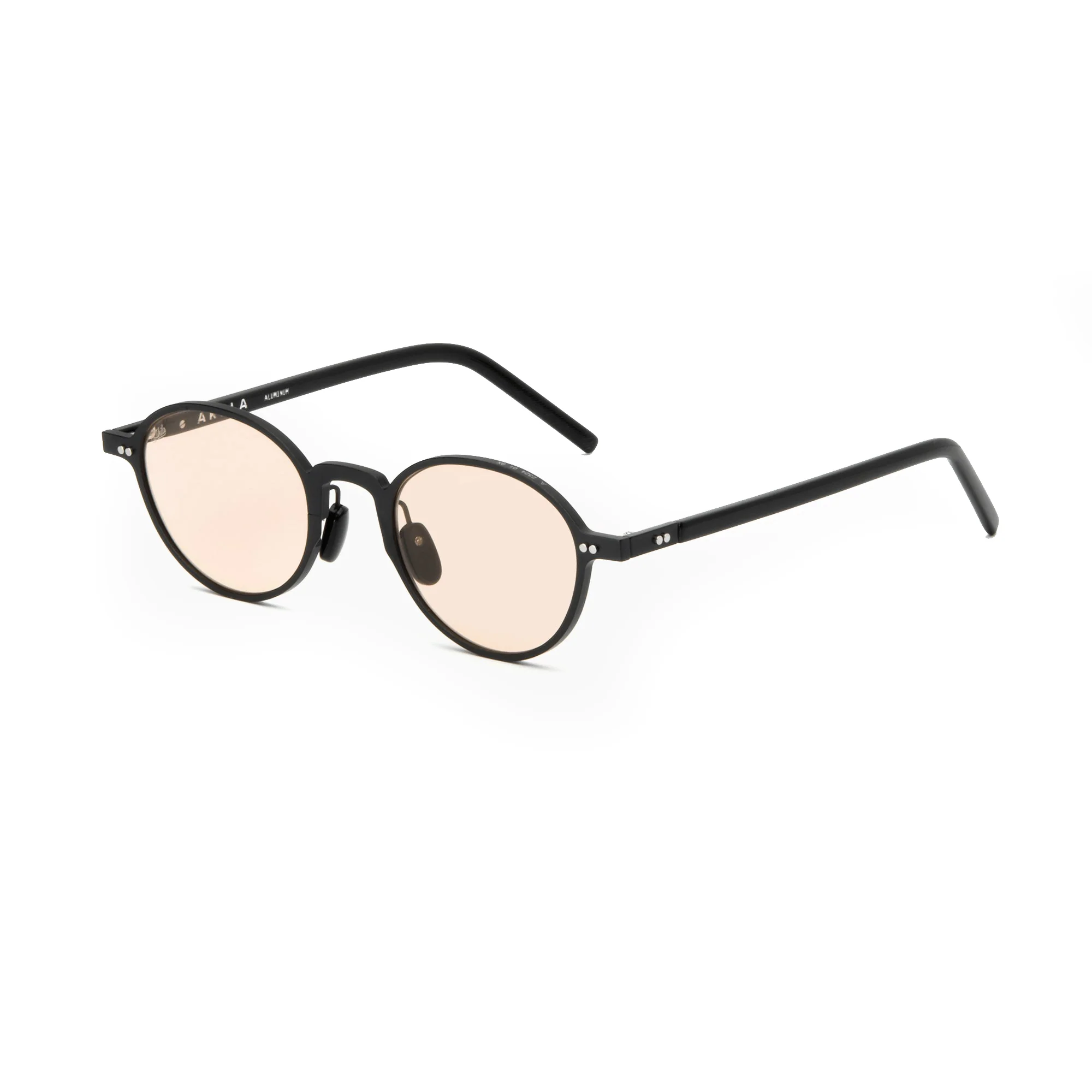 Oriel / Matte Black Aluminium & Light Adaptive Peach Lens - Image 3
