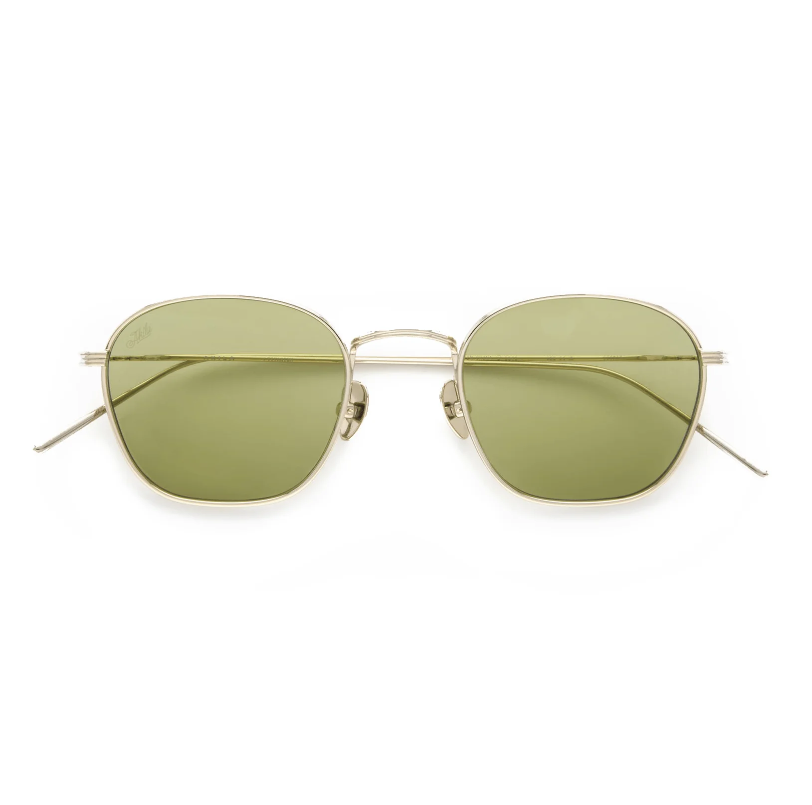 Osiris / Gold Titanium & Light Green Lens