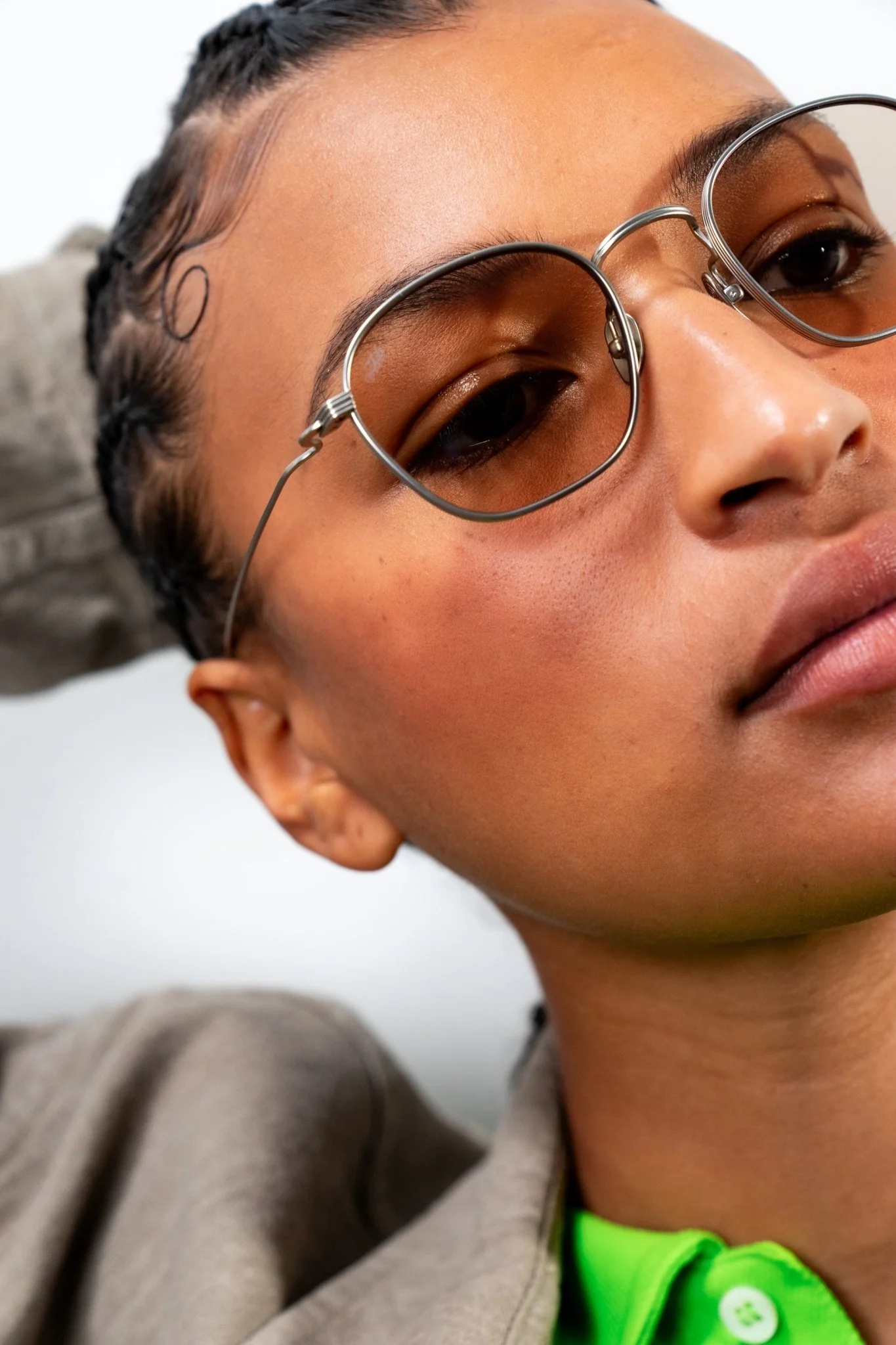 Osiris / Matte Silver Titanium & Beige Lens - Image 3