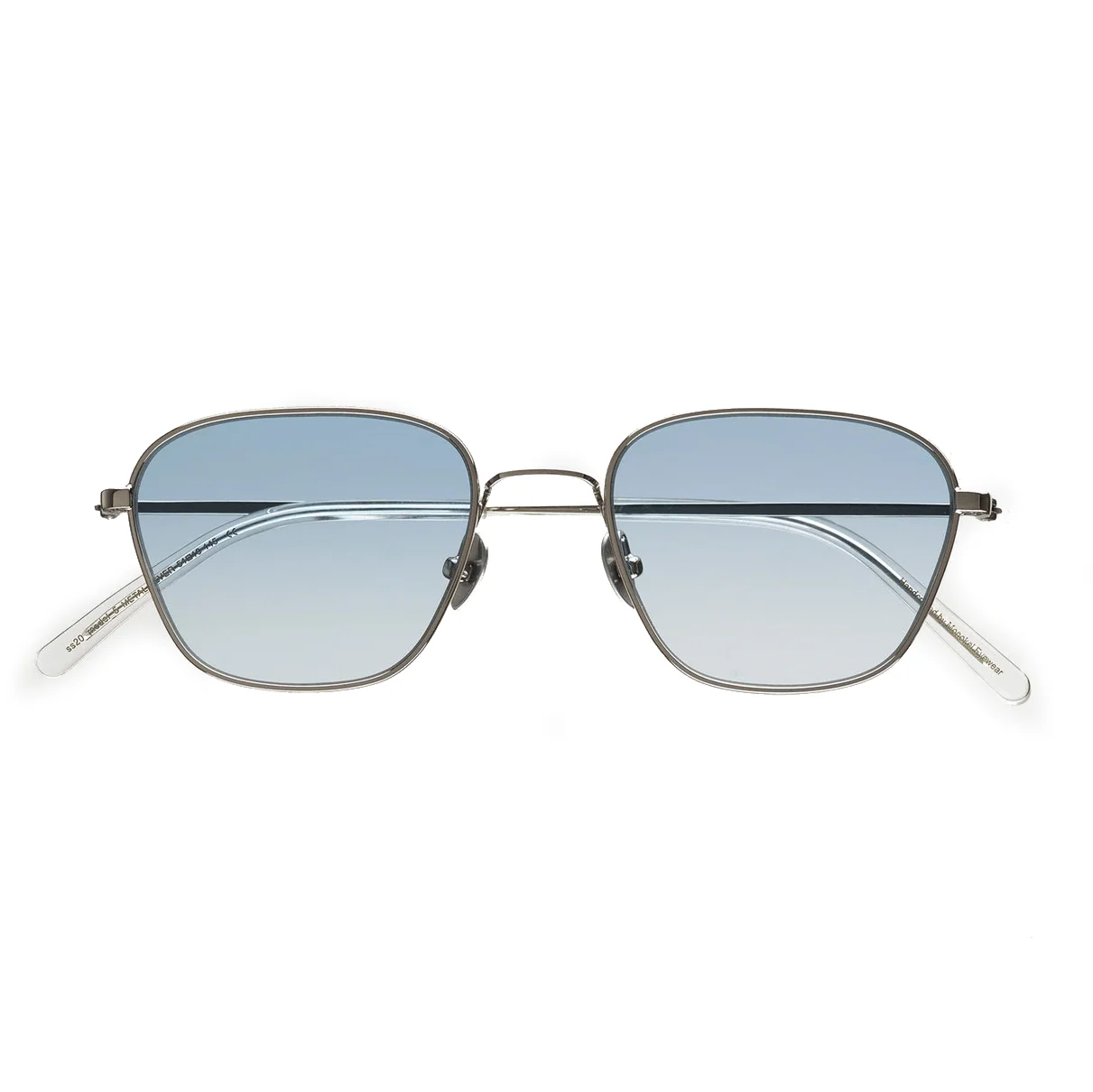 Otis / Silver Steel & Blue Gradient Lens